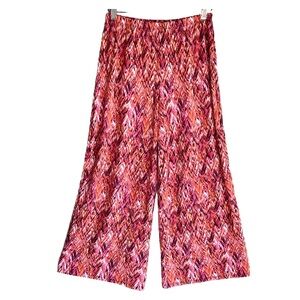 Slinky Brand Colorful Wide Leg Pull-On Pants